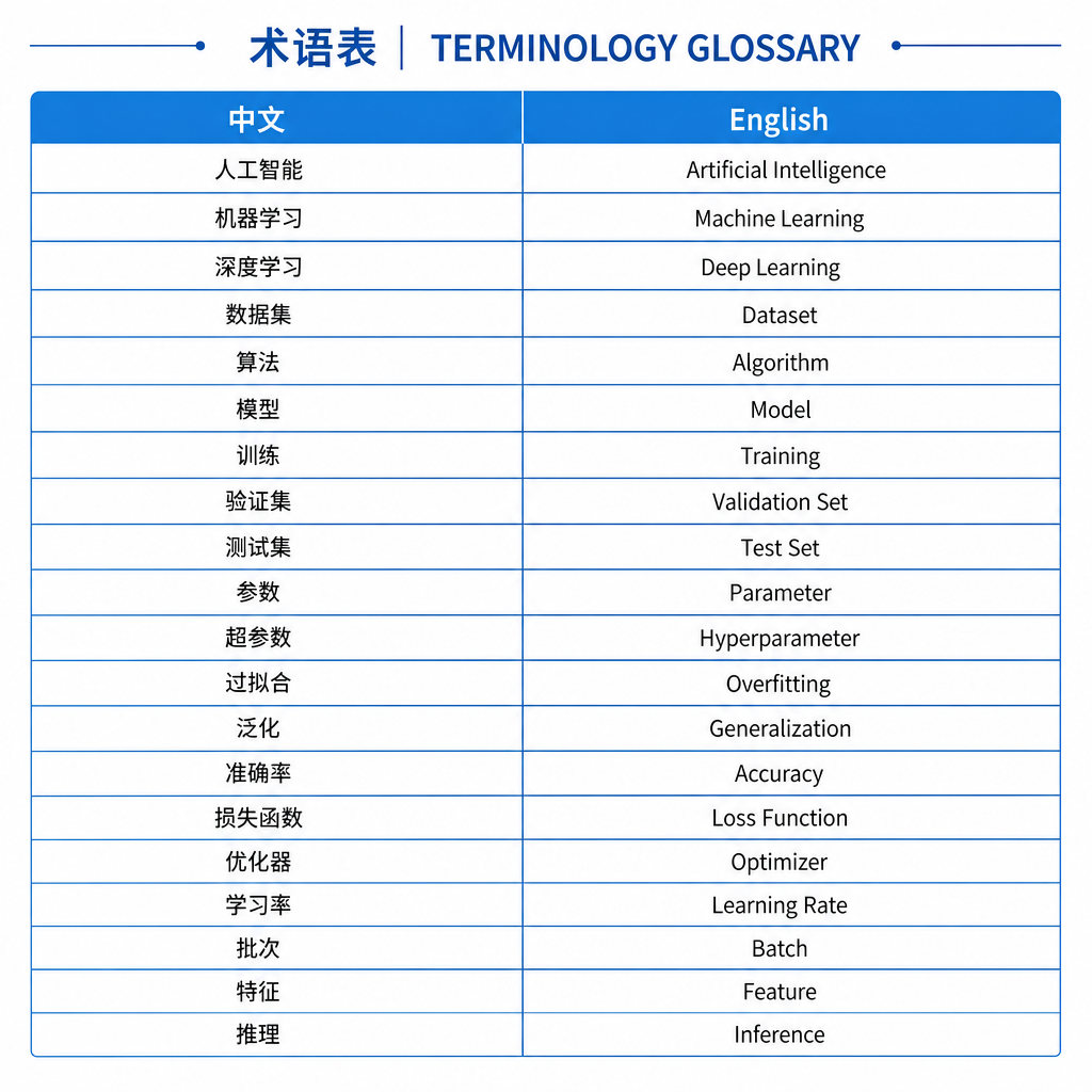 术语表管理示意